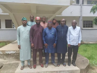 Officials of UniPrime Innovation Limited and Kwara State Ministry of Youth Development pose during a courtesy visit in Ilorin.