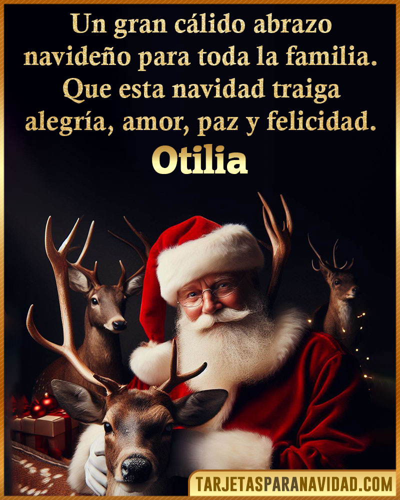 Tarjetas Navideñas personalizadas para Otilia