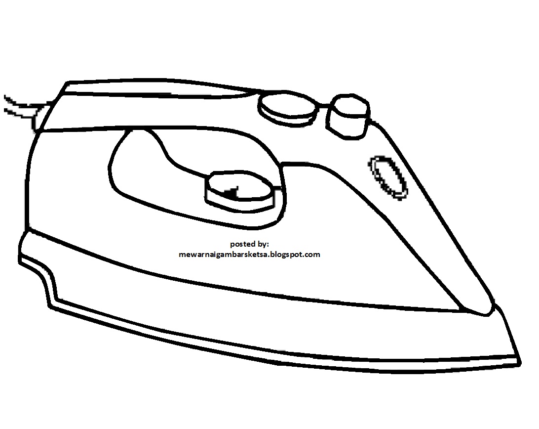 Mewarnai Gambar Mewarnai Gambar Sketsa Seterika Listrik