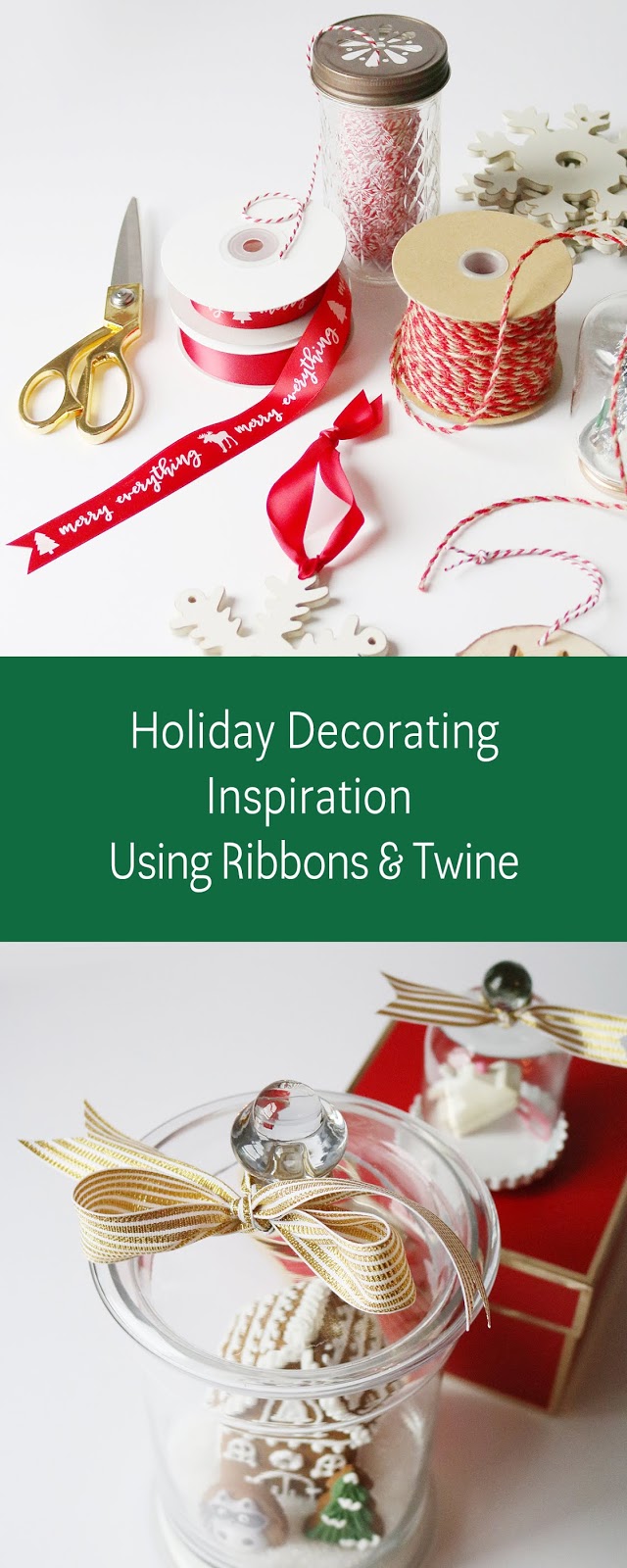 holiday decorating inspiration using ribbons and twine | creativebag.com