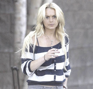 Smoking Lindsay Lohan 4