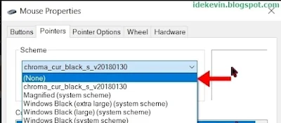 cara ganti kursor windows 10 dengan tools cursors-4u - scheme none