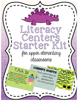 http://www.teacherspayteachers.com/Product/Reading-and-Literacy-Centers-for-Upper-Elementary-Starter-Kit-with-Signs-1303127