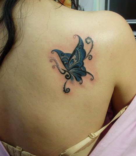 Butterfly Neck Tattoos. images Neck Tattoo Style