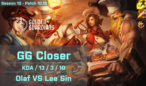 GG Closer Olaf JG vs Lee Sin - NA 10.16