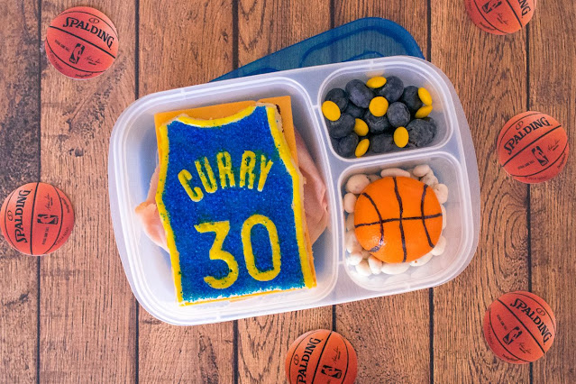 How to Make a Golden State Warriors Stephen Curry Food Art School Lunch!