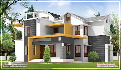 Modern contemporary Kerala home design - 2270 Sq.Ft. | Indian Home ...