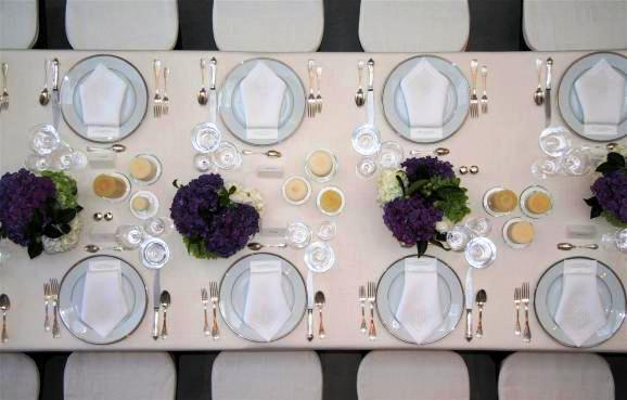 Black And White Wedding Table Settings