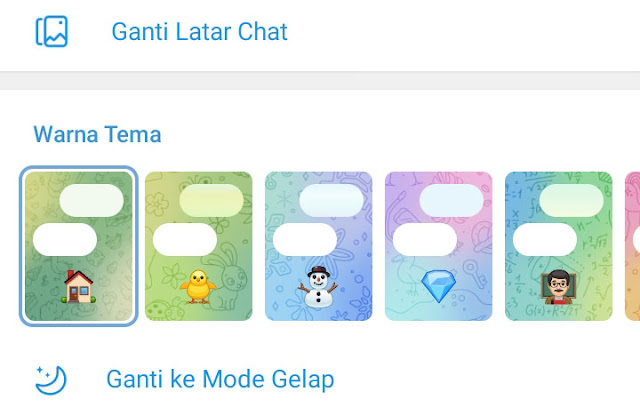 Cara Mengubah Tema Obrolan atau Chat di Telegram