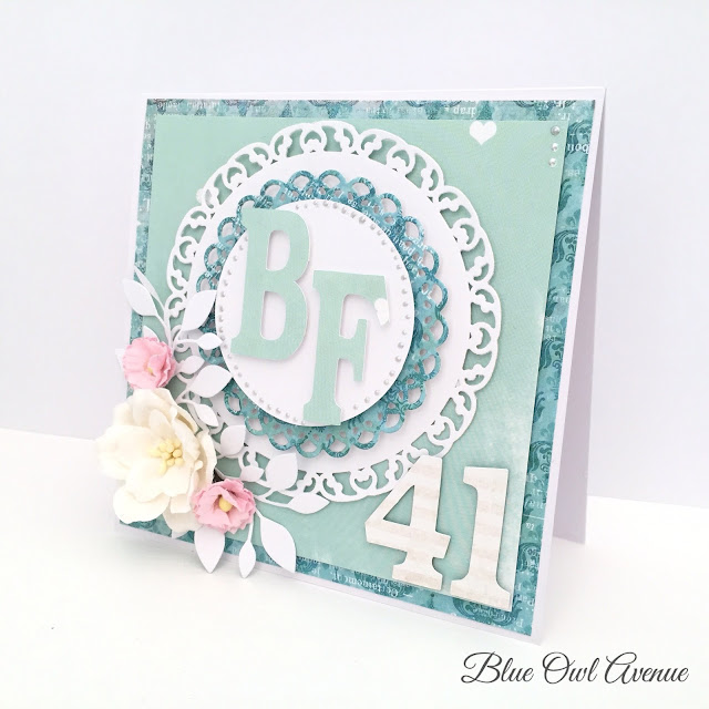 Anniversary scrapbooking card