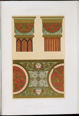 frieze and column decoration from Great St Martin Church in Cologne