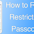  Reset Restriction Passcode On iPhone or iPad