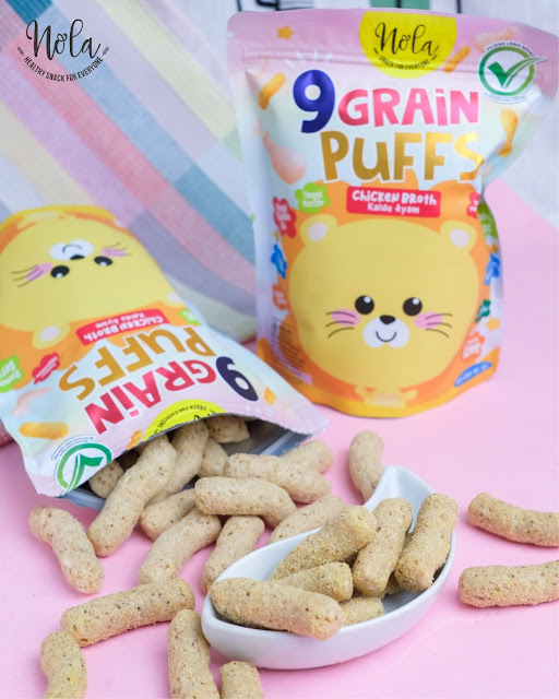 cemilan sehat 9 nola grain puff