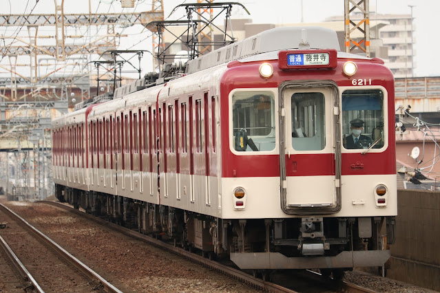 近鉄南大阪線撮影記  針中野駅 6200系(6211F) 普通藤井寺行き