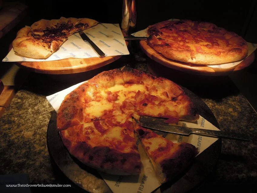 Breakfast pizza at The Beach House at Costa Pacifica