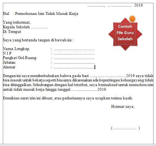 Itulah penjelasan singkat mengenai cara membuat surat izin tidak masuk sekolah beserta con Surat Izin Tidak Masuk Sekolah Sd Singkat