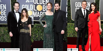 Rachel Bilson, Kit Harington y Rose Leslie, Peter Krause y Lauren Graham - Globos de oro - Finileta