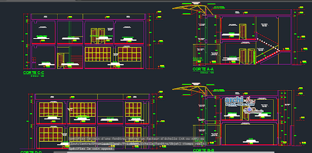 General architecture and model development, for example in AutoCAD 