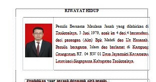Contoh Daftar Riwayat Hidup  Adin Blog's
