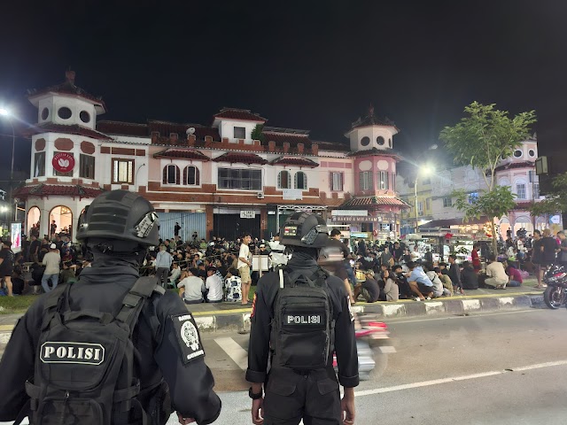 Samapta Polresta Balikpapan Gelar Patroli, Antisipasi Premanisme Berkedok Ormas dan Sosialisasi Call Center 110