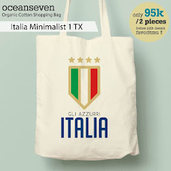 OceanSeven_Shopping Bag_Tas Belanja__Football Addiction_Italia Minimalist 1 TX