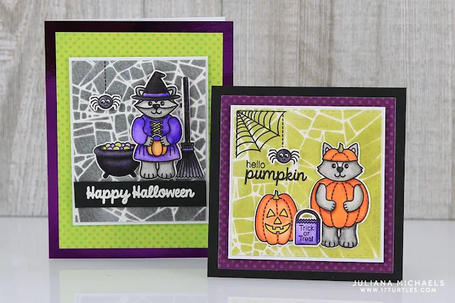 Sunny Studio Stamps: Halloween Cuties Cards by Juliana Michaels