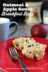 oatmeal applesauce bars