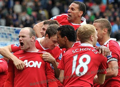 man utd celebration Blackburn Rovers vs Manchester United Barclays Premier League