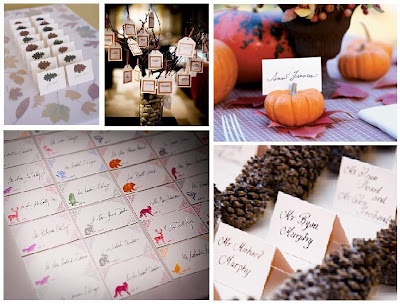 Place Card Table Decorations