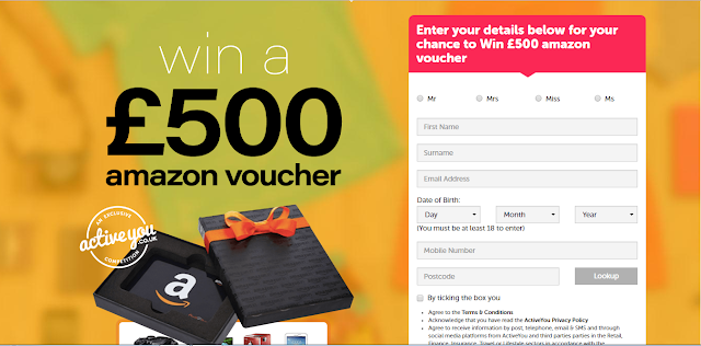 Active You - Get £500  Amazon Gift Voucher (UK ONLY)