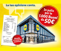 Concorso LIDL "La tua opinione conta 4° edizione" : vinci 1.000 buoni spesa da 50 euro
