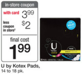 U by Kotex coupons