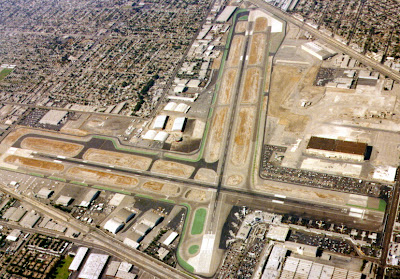 Top view of Burbank Airport