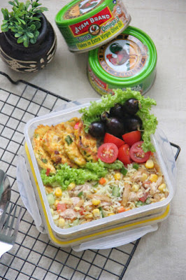 Idea bekal bento ke sekolah Ayam Brand