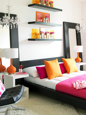  Good complementary colors to add to your orange room are teal purple 