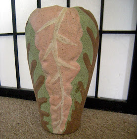 Hand Crafted Ceramics Made in Vietnam - Painted Mud Vase