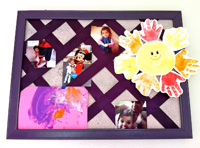 How to make a photo cork board www.thebrighterwriter.blogspot.com