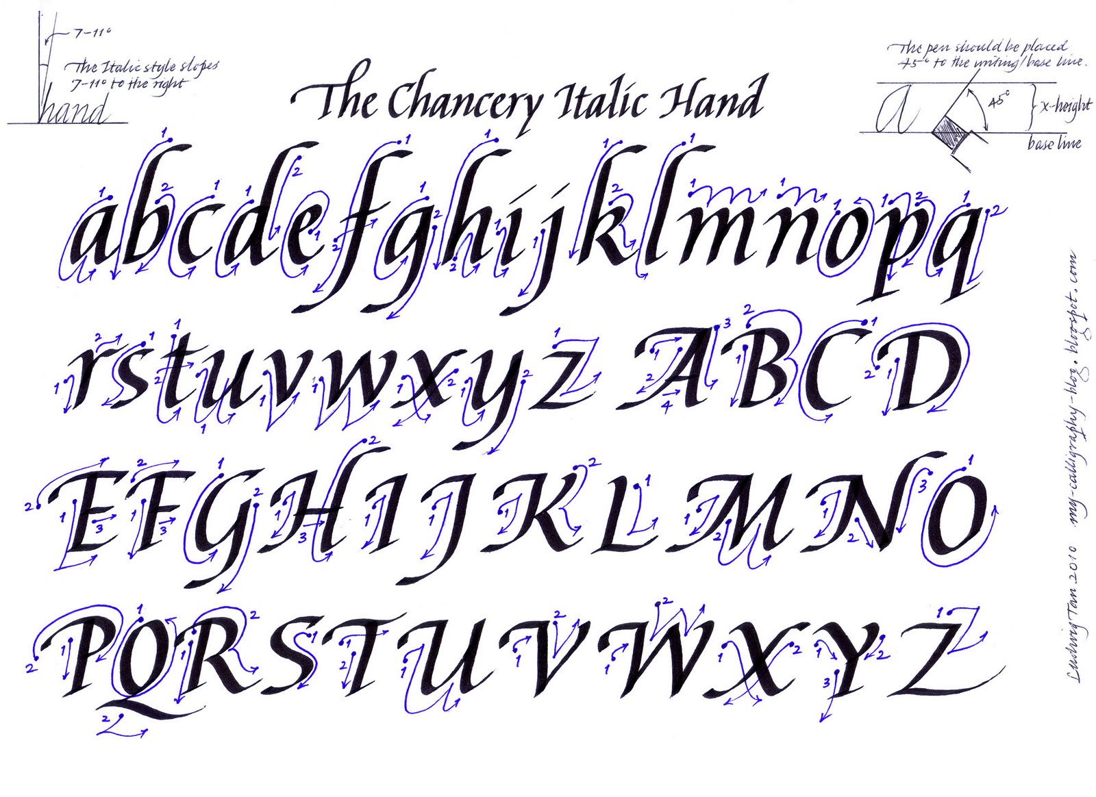 Calligraphy Alphabet