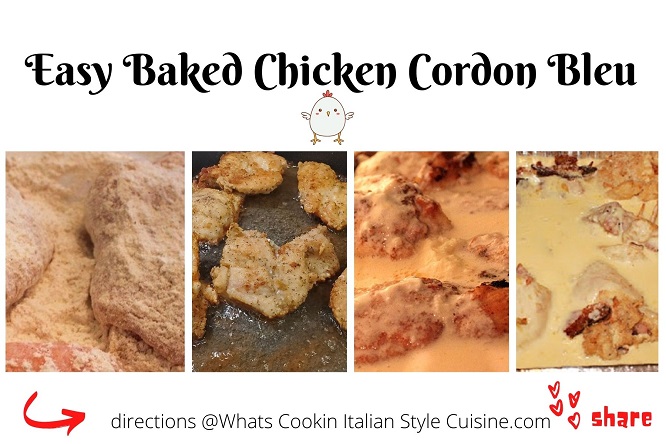 ingredients for chicken cordon bleu recipes and step by step easy instruction collage