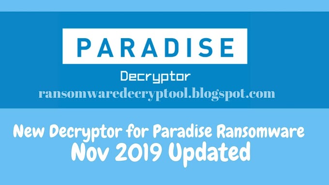 New Decryptor for Paradise Ransomware