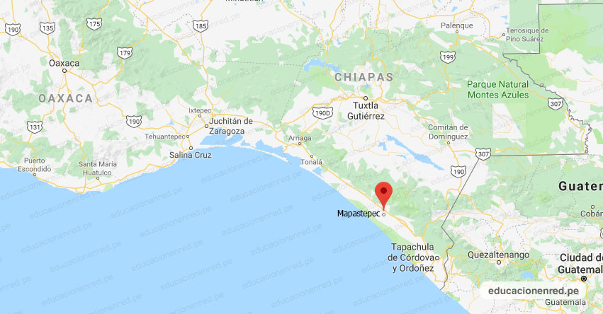 Temblor en México de Magnitud 4.1 (Hoy Domingo 03 Noviembre 2019) Sismo - Epicentro - Mapastepec - Chiapas - CHIS. - SSN - www.ssn.unam.mx