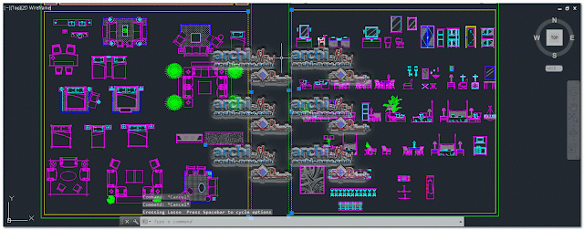 Library furniture َAutocad blocks dwg 