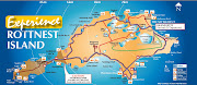 Rottnest Island map [1]. Although I decided to hike though the island, . (map rotto)