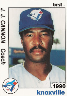 J.J. Cannon 1990 Knoxville Blue Jays card