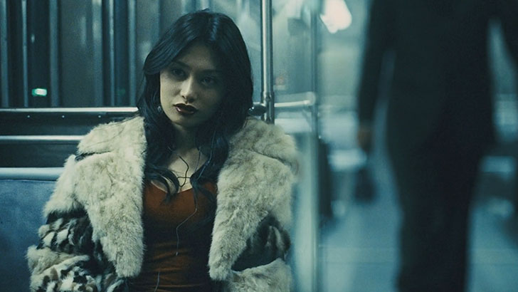 A atriz Nori Satô como Erika no filme 'O Último Trem'