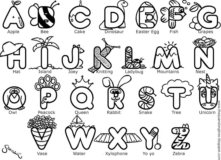 Abc Coloring Pages In 2020 Abc