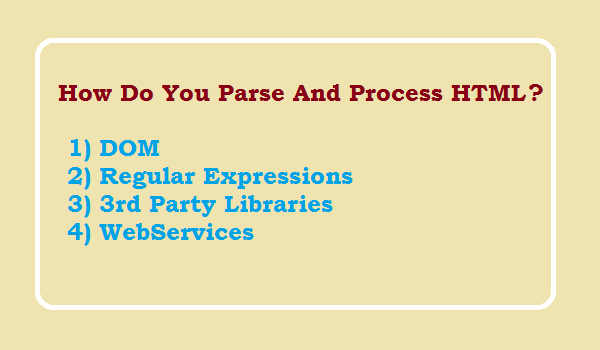 How do you parse and process HTML in PHP