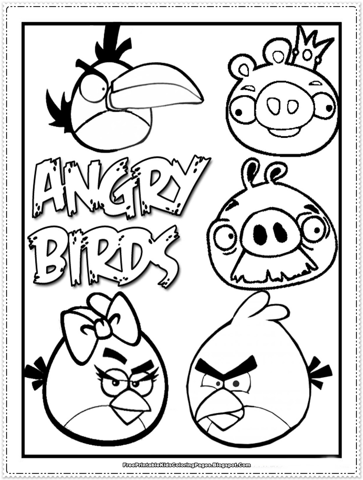 Download Angry Birds kids Coloring Pages - Free Printable Kids ...