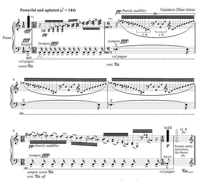 Score for Gustavo Díaz-Jerez's Metaludios II