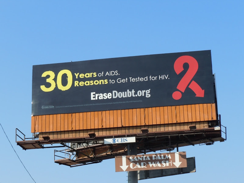 30 years AIDS billboard